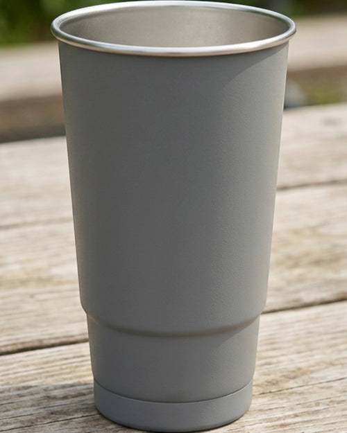 Fmxkb Stackable Tapered Single-Wall Beer Cup 20 oz Graphite - Lifestyle view